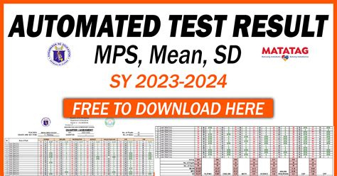 mps in deped|AUTOMATED TEST RESULT (MPS, Mean, SD) Free to .